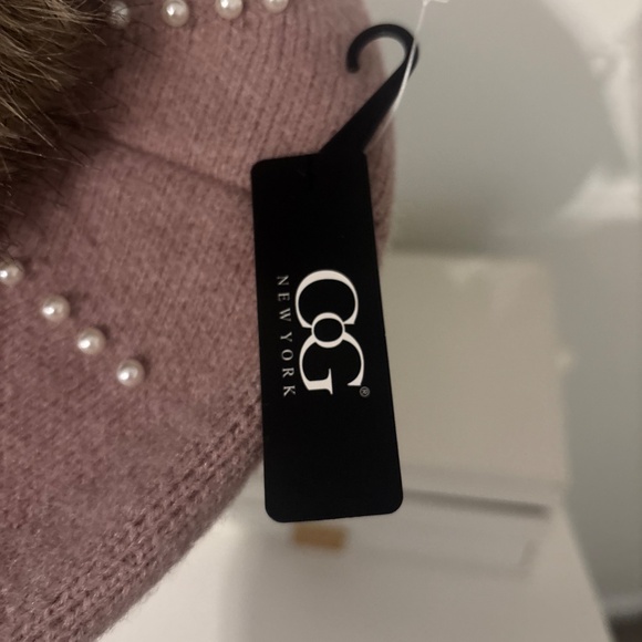 NWT mauve beret with pompom and pearl detail perfect to gift Christmas - Picture 4 of 5